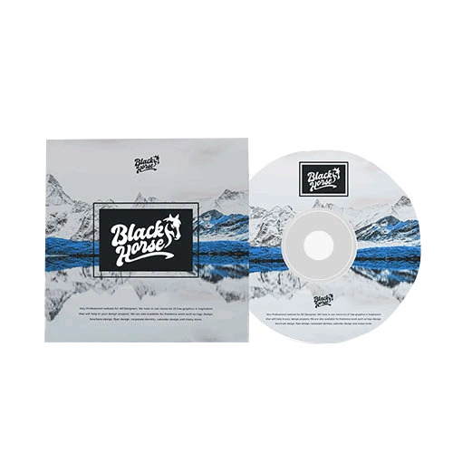 Two panel CD jackets with custom design and full colour printing and gloss lamination