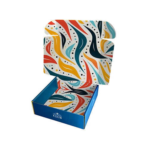 Corrugated mailer boxes with full colour printing on eco-friendly kraft card